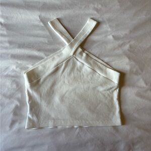 SHEIN Cream Cross-Strap Camisole